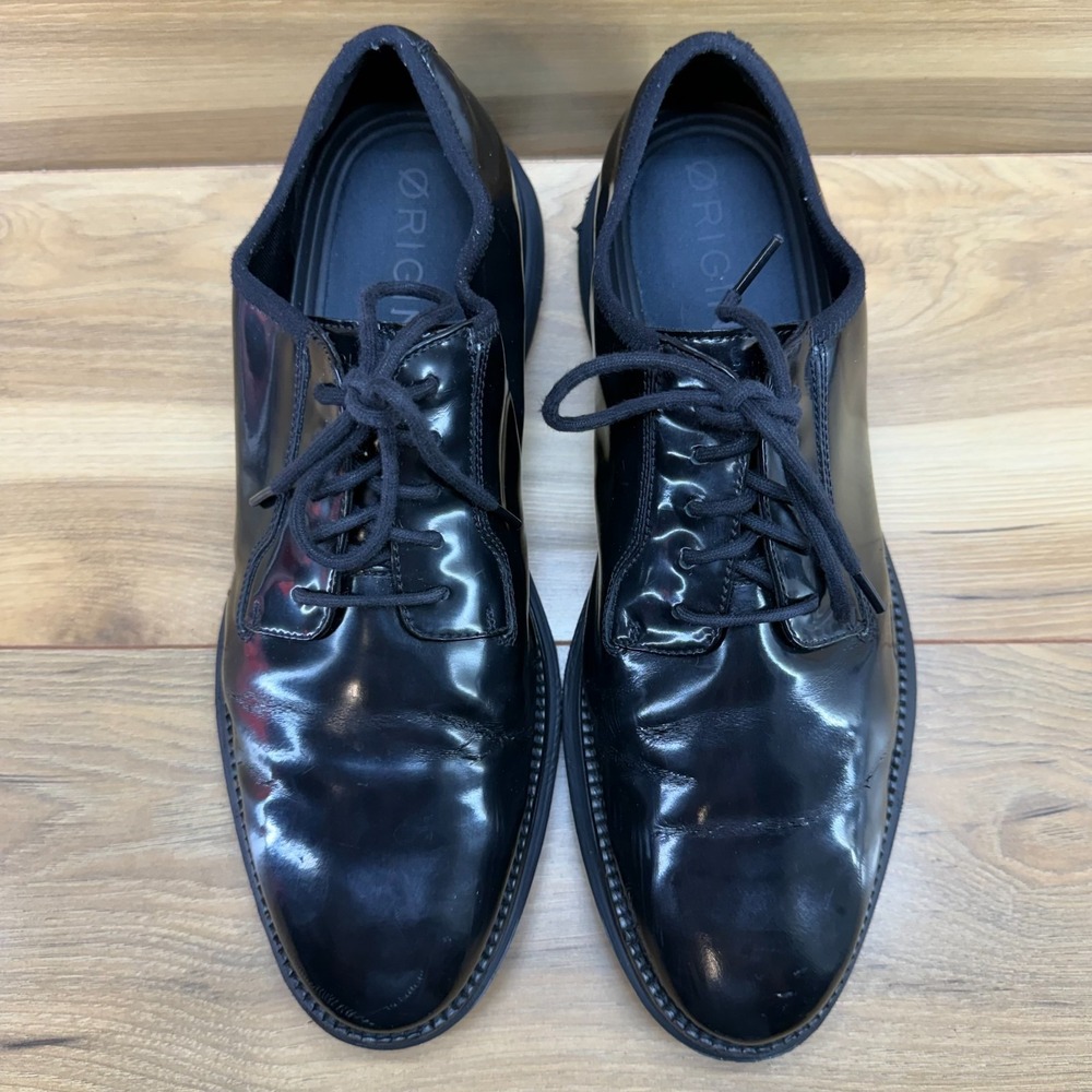 Cole Haan Original Grand Postman Oxford Mens 12 M Black Patent Leather Business - Picture 5 of 11
